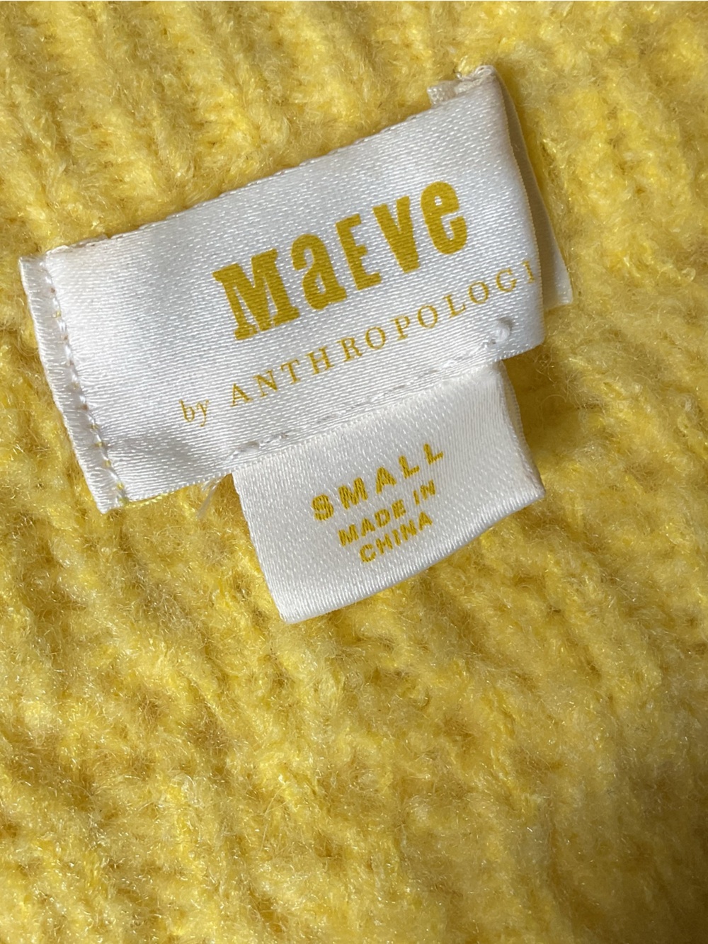 Maeve Buttercup Textured Knit Jacket Cardigan Sweater Size Small - Picture 7 of 7